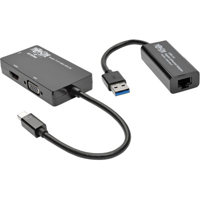 Tripp Lite 4K Video and Ethernet 2-in-1 Accessory Kit for Microsoft Surface and Surface Pro with RJ45 DVI VGA and HDMI Ports