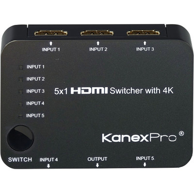 KanexPro 5x1 HDMI Switcher with 4K Support