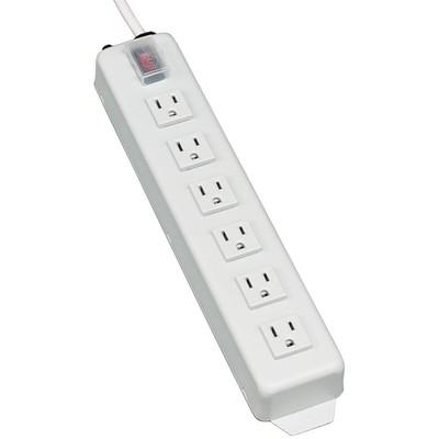 Tripp Lite Power It! 6-Outlet Power Strip 6 ft. (1.83 m) Cord Power Switch Cover