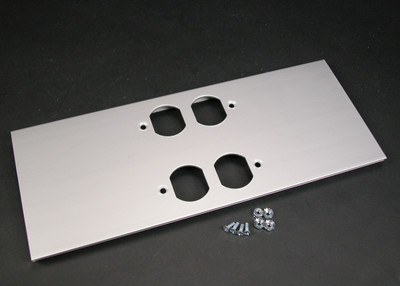 Wiremold AL5246-DD Large Multi-Channel Raceway Double Duplex Cover Plate