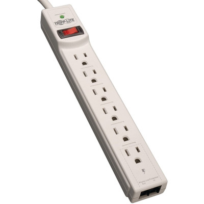 Tripp Lite Protect It! 6-Outlet Surge Protector 4 ft. (1.22 m) Cord 790 Joules Tel/Fax/Modem Protection