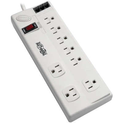 Tripp Lite 8-Outlet Surge Protector with DSL/Phone Line/Modem Surge Protection 3150 Joules 6 ft. (1.83 m) Cord
