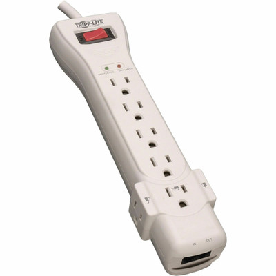 Tripp Lite Protect It! 7-Outlet Surge Protector 15 ft. (4.57 m) Cord 2520 Joules Fax/Modem Protection RJ11