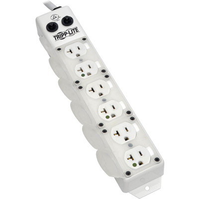 Tripp Lite Safe-IT UL 1363A Medical-Grade Power Strip for Patient-Care Vicinity 6x 20A Hospital-Grade Outlets 25 ft. Cord