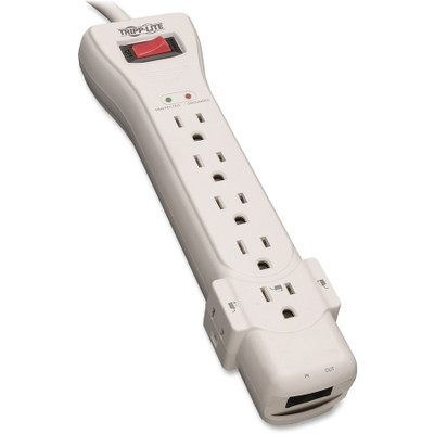 Tripp Lite Protect It! 7-Outlet Surge Protector 7 ft. (2.13 m) Cord 2520 Joules Fax/Modem Protection RJ11