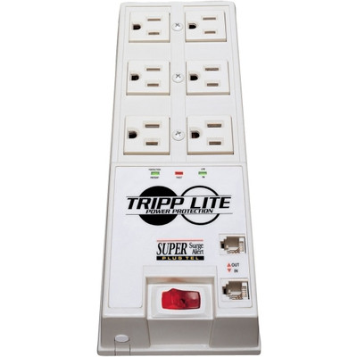 Tripp Lite Protect It! 6-Outlet Surge Protector 6 ft. (1.83 m) Cord 3040 Joules Tel/DSL Protection