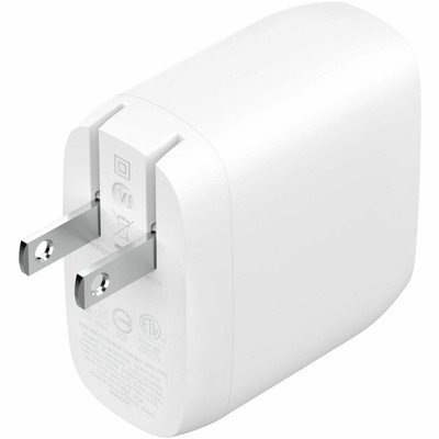 Belkin Dual USB-C Wall Charger w/PPS 60W for Apple iPhone, Galaxy, Google - Compatible w/USB-C to Lightning & USB-C