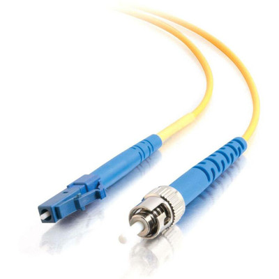 C2G-4m LC-ST 9/125 OS1 Simplex Singlemode PVC Fiber Optic Cable (LSZH) - Yellow