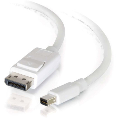 C2G 3ft 4K Mini DisplayPort to DisplayPort Cable - 4K 60Hz - White - M/M
