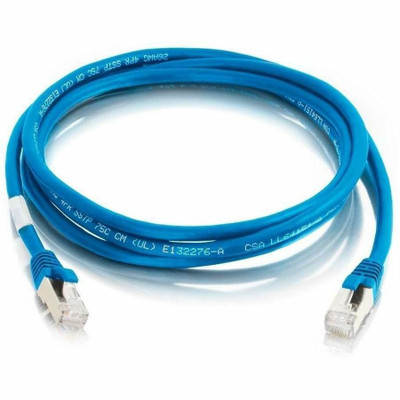 C2G 9ft Cat6 Snagless Shielded (STP) Ethernet Cable - Cat6 Network Patch Cable - PoE - Blue