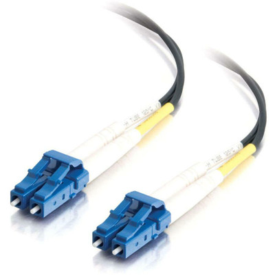 C2G 2m LC-LC 9/125 OS1 Duplex Singlemode Fiber Optic Cable (Plenum-Rated) - Black
