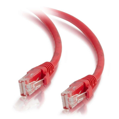 C2G 25ft Cat5e Snagless Unshielded UTP Ethernet Network Patch Cable - Red