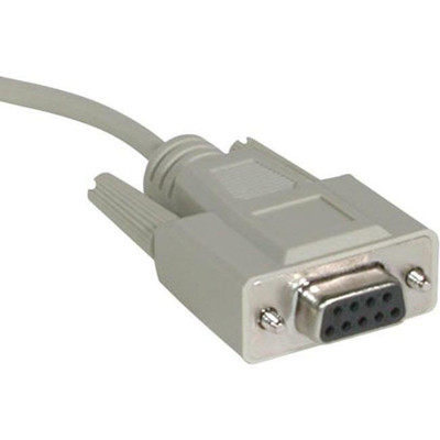C2G 25ft DB25 Male to DB9 Female Null Modem Cable