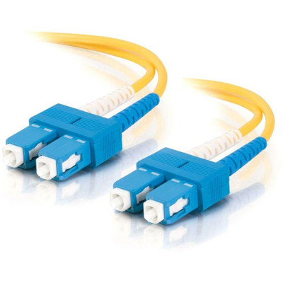 C2G-15m SC-SC 9/125 OS1 Duplex Singlemode Fiber Optic Cable (TAA Compliant) - Yellow