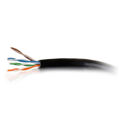 C2G 500ft Cat6 Bulk Unshielded UTP Ethernet Network Cable with Solid Conductors- Black
