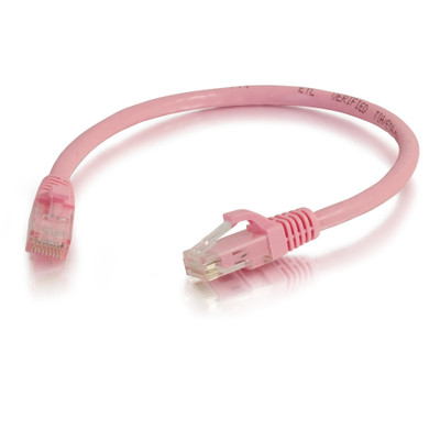 C2G 15ft Cat6a Snagless Unshielded UTP Ethernet Network Patch Cable - Pink