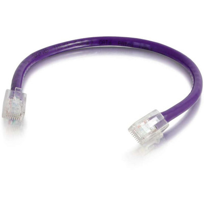 C2G 15ft Cat6 Non-Booted Unshielded (UTP) Ethernet Cable - Cat6 Network Patch Cable - PoE - Purple