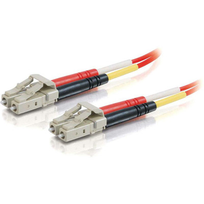 C2G-1m LC-LC 62.5/125 OM1 Duplex Multimode PVC Fiber Optic Cable - Red