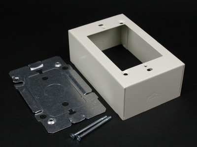 Wiremold V2448 2400 Device Box Fitting in Ivory