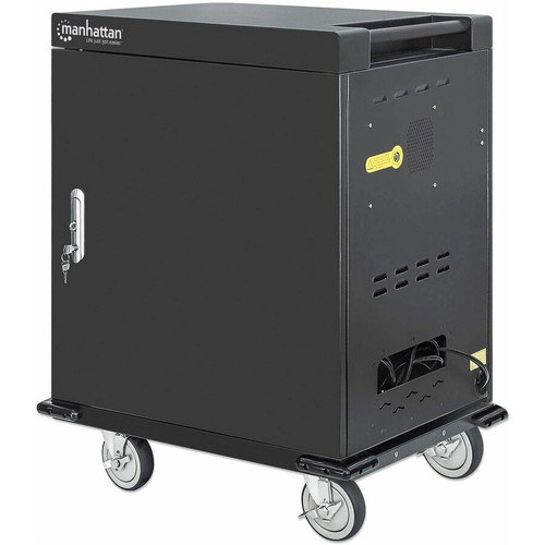 Manhattan UVC Charging Cart with 32 USB-A Ports and 32 AC Outlets