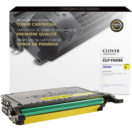 Clover Technologies Laser Toner Cartridge - Alternative for Samsung CLT-Y6092S, CLT-Y609S, CLT-Y6092S/ELS - Yellow - 1 Pack