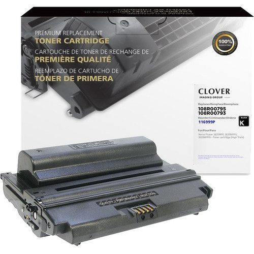 Clover Technologies Remanufactured High Yield Laser Toner Cartridge - Alternative for Xerox (108R00795, 108R00793, 108R793, 108R795) - Black Pack