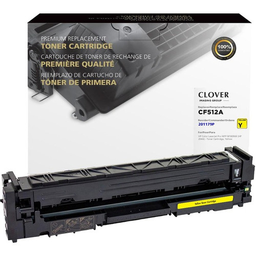 Clover Technologies Remanufactured Laser Toner Cartridge - Alternative for HP 204A (CF512A) - Yellow Pack