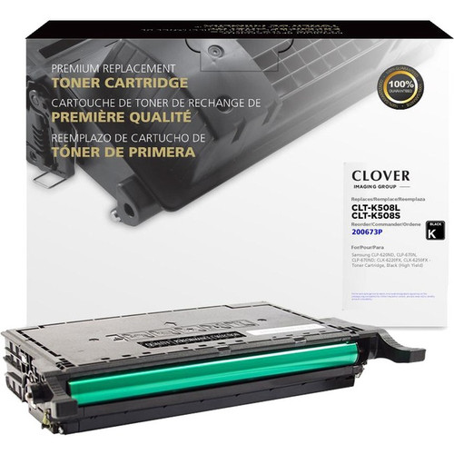 Clover Technologies High Yield Laser Toner Cartridge - Alternative for Samsung CLT-K5082L, CLT-K508L, CLT-K5082S, CLT-K5082L/ELS, CLT-K5082S/ELS, CLT-K508S - Black - 1 Pack