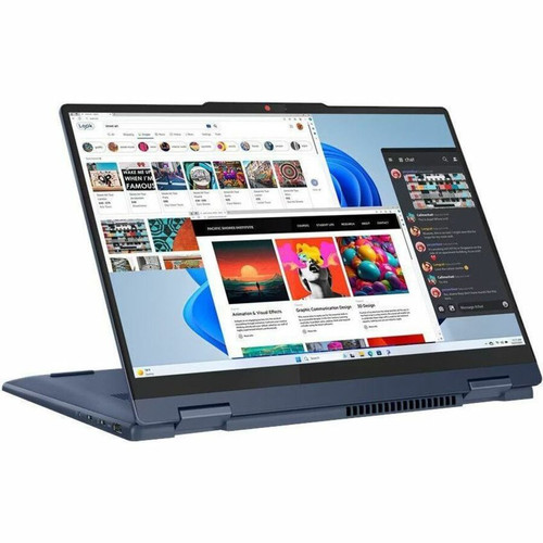 Lenovo IdeaPad 5 14AHP9 83DR000SUS 14" Touchscreen Convertible 2 in 1 Notebook - WUXGA - 1920 x 1200 - AMD Ryzen 5 8645HS Hexa-core (6 Core) 4.30 GHz - 16 GB Total RAM - 16 GB On-board Memory - 1 TB SSD - Cosmic Blue