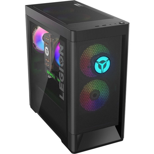 Lenovo Legion T5 26IAB7 90SU0018US Gaming Desktop Computer - Intel Core i7 12th Gen i7-12700F Dodeca-core (12 Core) 2.10 GHz - 16 GB RAM DDR5 SDRAM - 1 TB M.2 PCI Express NVMe 4.0 x4 SSD - Tower - Black