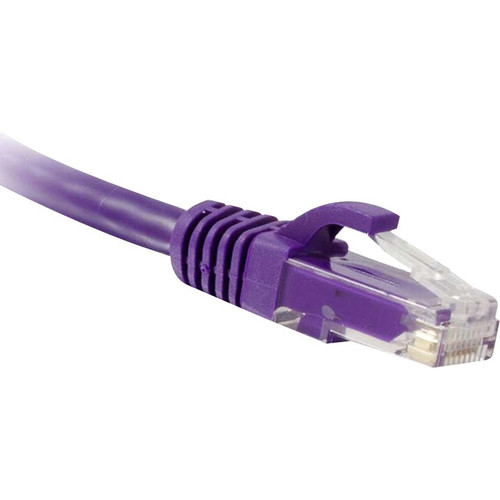 ENET C6-PR-14-ENC Cat6 Purple 14 Foot Patch Cable with Snagless Molded Boot (UTP) High-Quality Network Patch Cable RJ45 to RJ45 - 14Ft