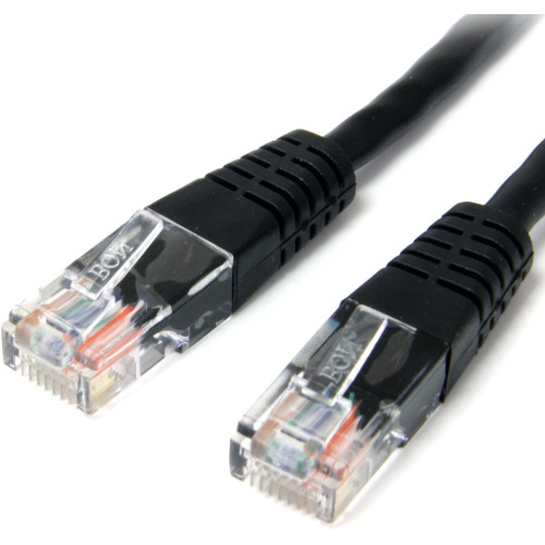 StarTech M45PATCH15BK 15 ft Black Molded Cat5e UTP Patch Cable