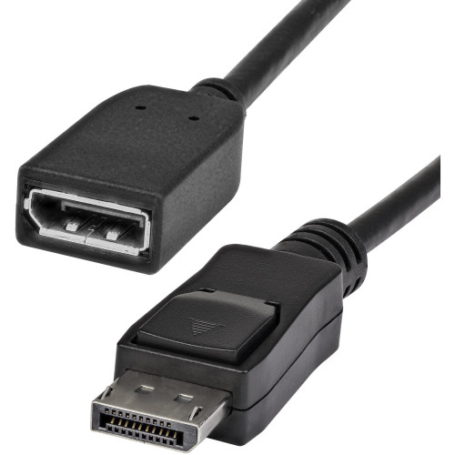 StarTech DPEXT6L 6ft (2m) DisplayPort Extension Cable, 4K x 2K Video, DisplayPort Male to Female Extension Cable, DP 1.2 Extender Cable / Cord