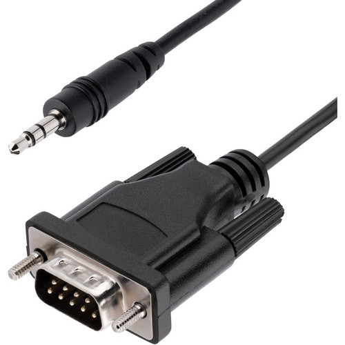 StarTech 9M351M-RS232-CABLE 3ft (1m) DB9 to 3.5mm Serial Cable for Serial Device Configuration, RS232 DB9 Male to 3.5mm for Calibrating via Audio Jack