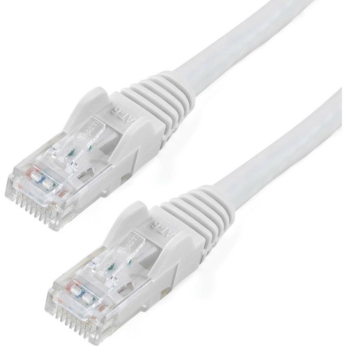 StarTech N6PATCH12WH 12ft CAT6 Ethernet Cable - White Snagless Gigabit - 100W PoE UTP 650MHz Category 6 Patch Cord UL Certified Wiring/TIA