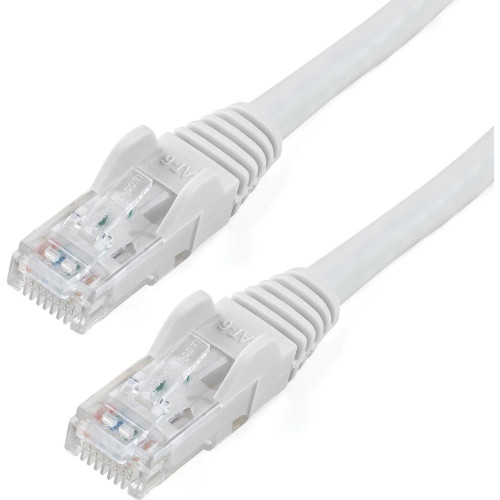 StarTech N6PATCH7WH 7ft CAT6 Ethernet Cable - White Snagless Gigabit - 100W PoE UTP 650MHz Category 6 Patch Cord UL Certified Wiring/TIA