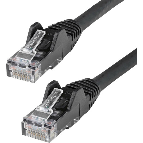 StarTech N6PATCH7BK 7ft CAT6 Ethernet Cable - Black Snagless Gigabit - 100W PoE UTP 650MHz Category 6 Patch Cord UL Certified Wiring/TIA