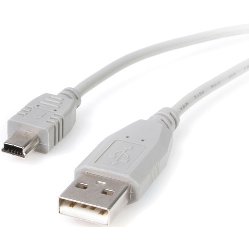 StarTech USB2HABM3 Mini USB 2.0 cable - 4 pin USB Type A (M) - 5 pin mini-USB Type B (M) - ( USB / Hi-Speed USB ) - 3 ft