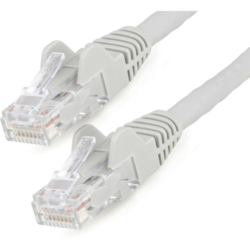 StarTech N6LPATCH20GR 20ft (6m) CAT6 Ethernet Cable, LSZH (Low Smoke Zero Halogen) 10 GbE Snagless 100W PoE UTP RJ45 Gray Network Patch Cord, ETL