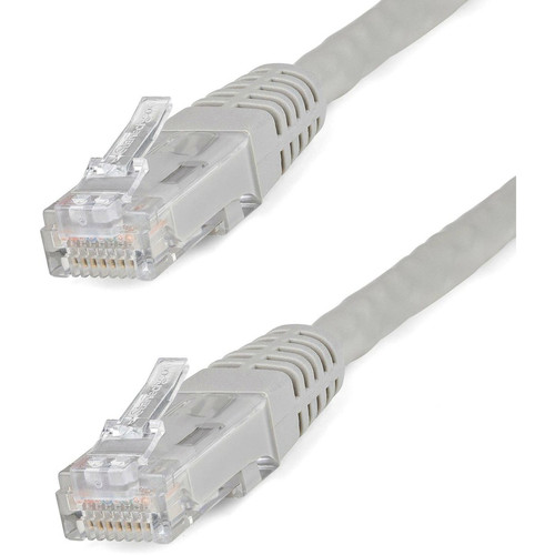 StarTech C6PATCH35GR 35ft CAT6 Ethernet Cable - Gray Molded Gigabit - 100W PoE UTP 650MHz - Category 6 Patch Cord UL Certified Wiring/TIA