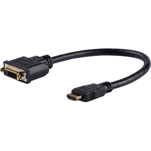 StarTech HDDVIMF8IN 8in HDMI�&reg; to DVI-D Video Cable Adapter - HDMI Male to DVI Female