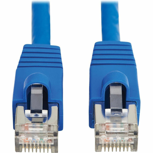 Tripp Lite N272-F01-BL Cat8 40G Snagless SSTP Ethernet Cable (RJ45 M/M), PoE, Blue, 1 ft. (0.3 m)