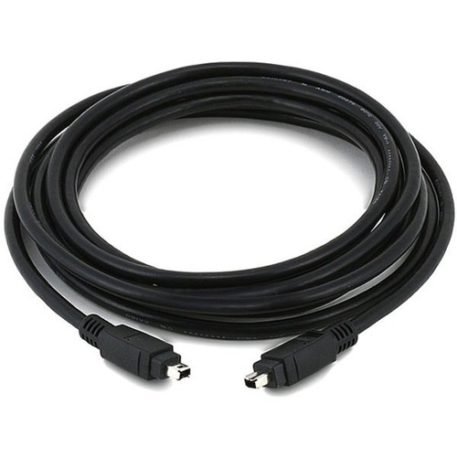 Monoprice 43 IEEE-1394 FireWire iLink DV Cable 4P-4P M/M - 10ft (BLACK)