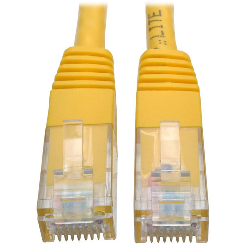 Tripp Lite N200-002-YW Cat6 Gigabit Molded (UTP) Ethernet Cable (RJ45 M/M) PoE Yellow 2 ft. (0.61 m)