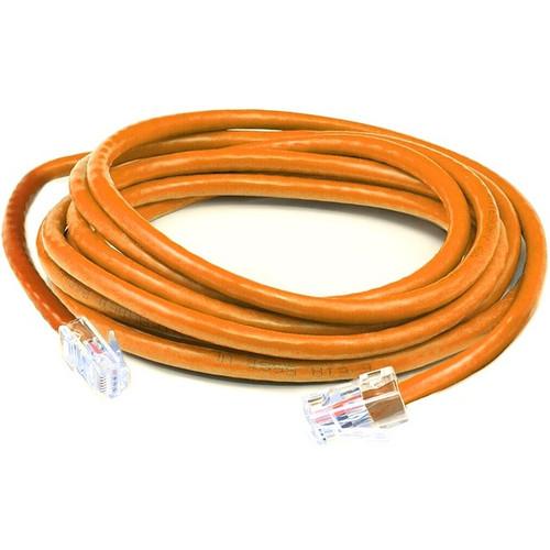 AddOn ADD-15FCAT6ANB-OE 15ft RJ-45 (Male) to RJ-45 (Male) Orange Cat6A UTP PVC Copper Patch Cable
