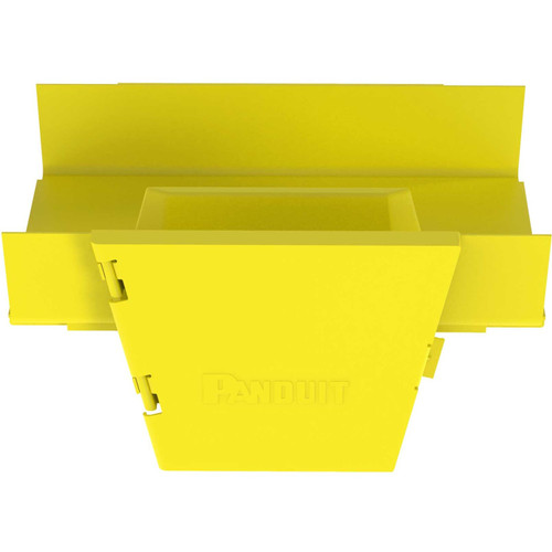 Panduit FRVT12X4LYL FiberRunner Vertical Tee - 90&deg - 12x4 - Yellow