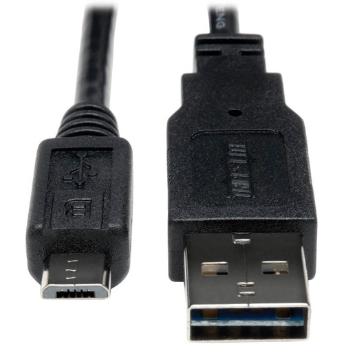 Tripp Lite UR050-010 Universal Reversible USB 2.0 Cable (Reversible A-M to 5Pin Micro B-M) 10 ft. (3.05 m)