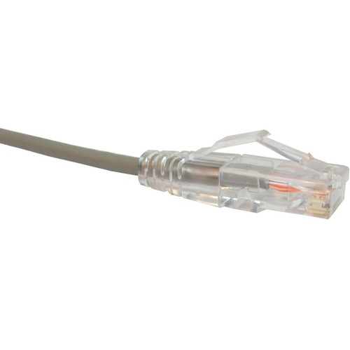 UNC CS6-03F-GRY Clearfit Slim Cat6 Patch Cable, Snagless, Gray, 3ft