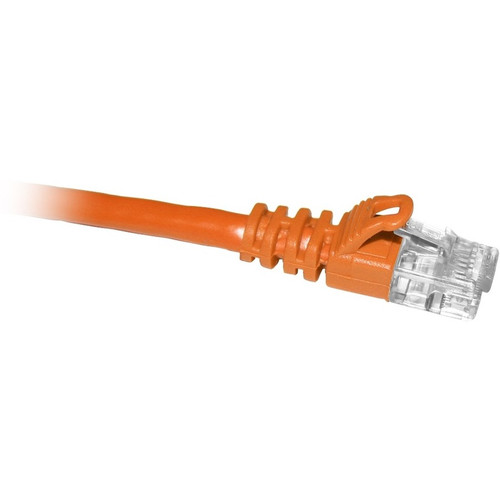 ENET C6-OR-8-ENC Cat6 Orange 8 Foot Patch Cable with Snagless Molded Boot (UTP) High-Quality Network Patch Cable RJ45 to RJ45 - 8Ft