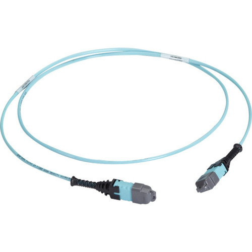 Black Box FOTC20M3MP12AQ-30R2 MTP OM3 Fiber Optic Trunk Cable - Plenum, 12-Strand, Type A